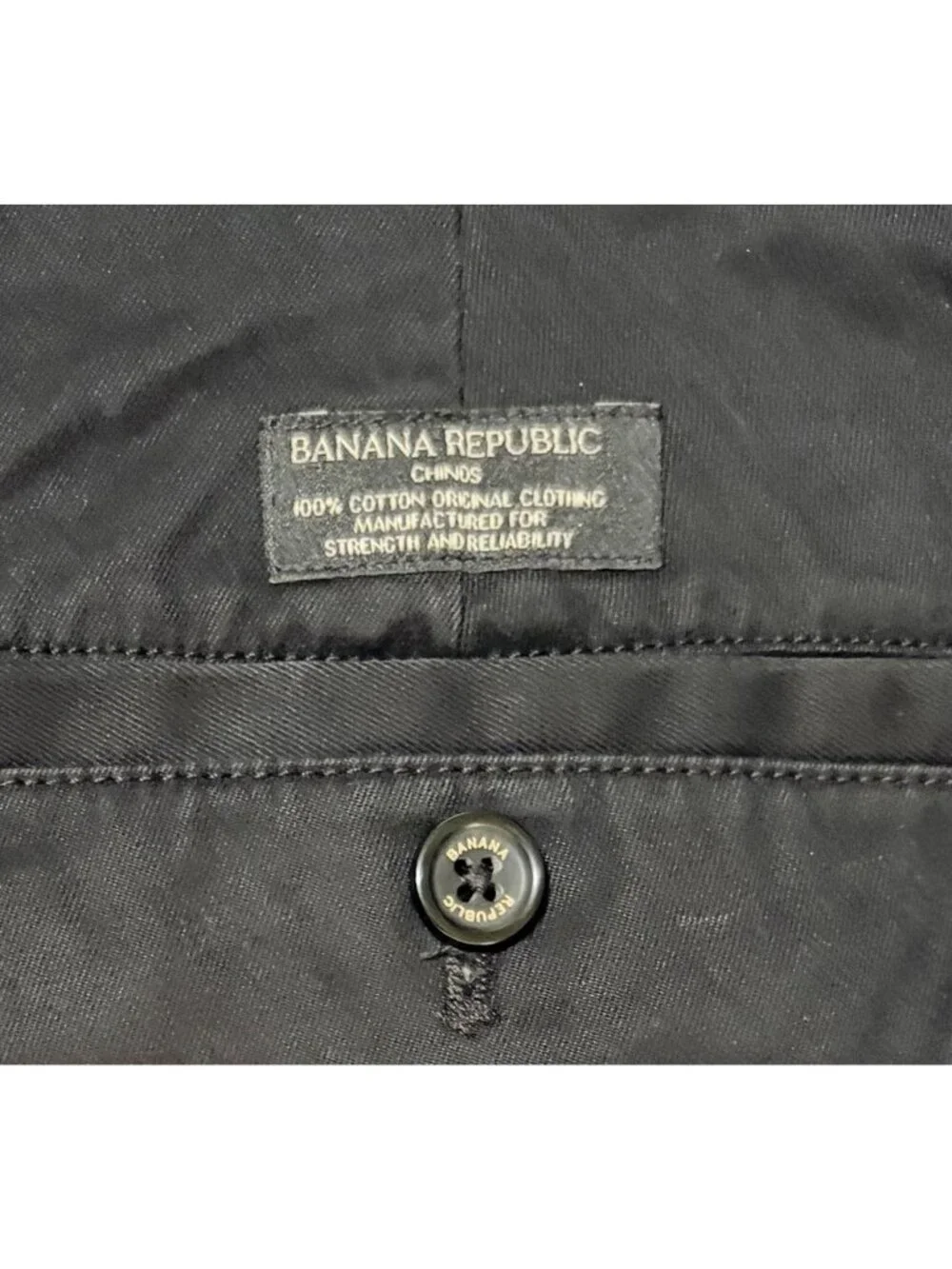 Banana Republic Aiden Chino Black Pants Men’s Size 33x32